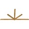Ekena Millwork Kennewick Rough Sawn Timber Gable Bracket, Western Red Cedar, 108"W x 54"H x 2"D x 4"F, 12/12 Pitch GBW108X54X0204KEN00RWR - alternate 4